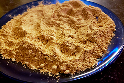 Edible Yellow Clay Dirt by Earthy Goodies.